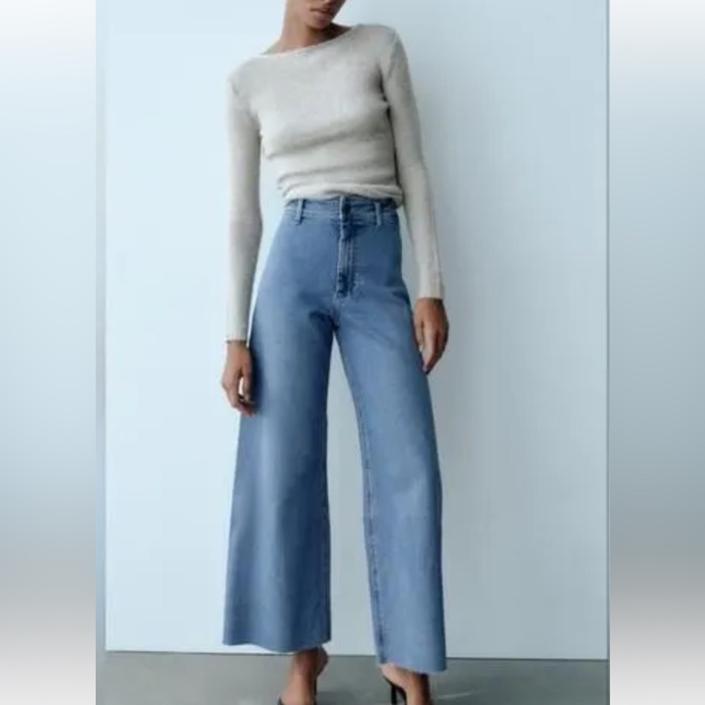 Zara light Blue Marine Pants 4